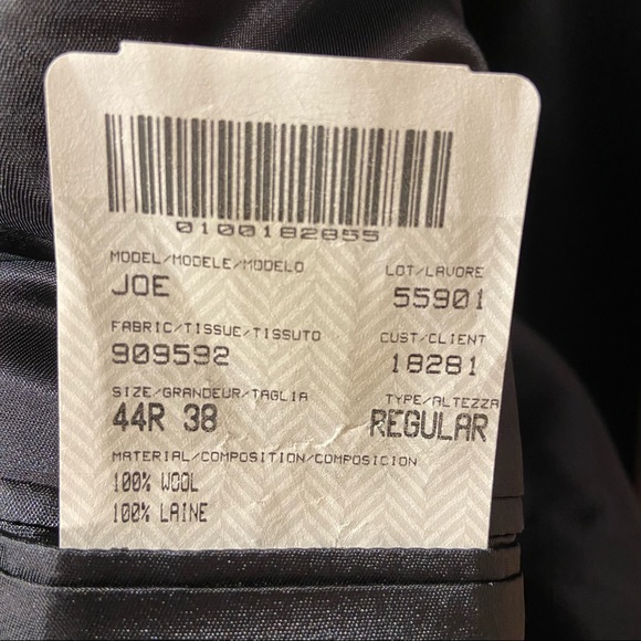 Jones New York Dark Blue Wool Suit, 44R 38 - Picture 9 of 16